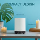 ASAKUKI 300ML Essential Oil Diffuser, Quiet 5-in-1 Premium Humidifier, Home Fragrance Aroma Diffuser with 7 LED Color Changing Light and Auto-Off Switch -Dark Brown by TinyTreasures Baby Boutique