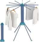 Clothes Drying Rack Foldable & Collapsible Drying Racks with 4-Leg Octopus Design, Large Capacity Space Saving Indoor Drying Rack for Bedroom,Balcony,Laundry for Indoor/Outdoor Use(Grey & Green) by CozyNest Decor