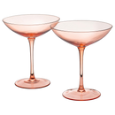 Champagne Coupes 12oz Colorful Champagne Glasses (2, Orange)