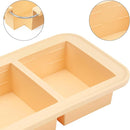 Super Ice Cube Tray 2 Cup X 2 Portions Big Silicone Freezing Mold with Lid, for Soup&Meal, Prep Food Leftovers Freezer Storage Container, 2Pack by TinyTreasures Baby Boutique