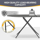 APEXCHASER Ironing Board, Full Szie Iron Board with Iron Rest,Height Adjustable,Extra Thick Heat Resistant Cover with Sleeve Board 15x45 Grey by CozyNest Decor