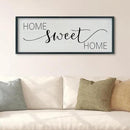 SRSZHIYUE Home Sweet Home Sign 40"x15" for Farmhouse Rustic Large Family Living Room Over Couch Modern Horizontal Wall Decor, Wood Framed Plaques Art Decorative (Black) by CozyNest Decor