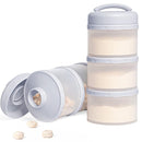 Termichy Stackable Formula Dispenser Portable Milk Powder Container, 2 Pack, Grey by TinyTreasures Baby Boutique