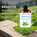 Majestic Pure Peppermint Essential Oil with Glass Dropper - 4 Fl Oz Pack of 2-100% Pure and Natural Peppermint Oil - Premium Grade Essential Oils for Diffuser, Aromatherapy, Soap and Candle Making by CozyNest Decor