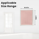 Self Adhesive Blackout Curtains- Stick on Curtains Shades Window Blinds Curtains No Rod Needed Easy to Hang Curtain, Use for Bedroom, Living Room,Roman Shades, 47" W X 59" L, Pink, 1 Panel by TinyTreasures Baby Boutique