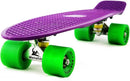 Skateboards Complete 22 Inch Mini Cruiser Retro Skateboard for Kids Boys Youths Beginners by TinyTreasures Baby Boutique