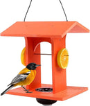 Oriole Feeder for Outdoors Hanging with Gift Box, Durable Plastic Oriole Jelly Feeder with Fruit Holder & 6oz Glass Bowl, Bird Feeder for Orioles with Roof Rain Protection for Garden, Patio, Backyard by CozyNest Decor