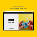 The Woobles Crochet Kit for Beginners - Easy Arts and Crafts Knitting & Crochet Animals Kit As Seen On Shark Tank - Bjørn The Narwhal by TinyTreasures Baby Boutique