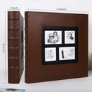 RECUTMS Magnetic Self-Stick Photo Album, DIY Scrapbook 60 Pages Black Inner Page Leather Cover for Wedding Baby Family Graduation Photo Album Holds 3x5 4x6 5x7 6x8 8x10 Photos by TinyTreasures Baby Boutique