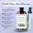 Majestic Pure Rosemary Essential Oil with Glass Dropper - Huge 4 Fl Oz - 100% Pure and Natural Rosemary Oil - Premium Grade Essential Oils for Diffuser, Aromatherapy, Soap and Candle Making by CozyNest Decor
