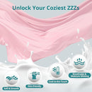 Sasttie Pregnancy Pillows for Sleeping, Jumbo U Shaped Cooling Full Body Pillow with Removable Cover, Pregnant Women Must Haves, Maternity Essential, Light Pink by TinyTreasures Baby Boutique