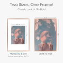 Homeforia 12x18 Picture Frame Rose Gold, High End Metal 12x18 Poster Frames with Mat 8.5x11 in Photo, 12 x 18 Rose Gold Frame Matted to 8.5 by 11 Print, 18x12 Frame, Tempered Glass, Wall Kit, Set of 1 by CozyNest Decor
