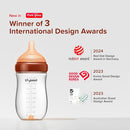 Thyseed Glass Natural Anti-Colic Baby Bottles | Newborn Breast Like Nursing Bottle for Breastfed Babies with Nipple(1-2 Months),5oz,1pack by TinyTreasures Baby Boutique