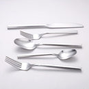 Matte Silverware Set Silver Flatware Set with Hexagon Handle 20 Pieces 18/0 Stainless Steel Cutlery Set Wedding Housewarming Gift Service for 4 (Matt silver) by CozyNest Decor