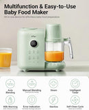 Bear Baby Food Maker with Two Layer Steam Baskets, Multifunction Baby Food Processor Steamer Puree Blender, Baby Food Mill with Bottle Warming Sterili-zing Auto Cleaning Function, BPA-Free by TinyTreasures Baby Boutique
