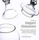 Stella Baic Hand-Blown Glass Apothecary Jar with Lid, Minimalist Style, Decorative Jar, Clear Glass Candy Jar, Height: 12.6", Diameter: 6.5 by CozyNest Decor