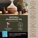 Gya Labs Agarwood Essential Oils for Diffusers - 0.34 Fl Oz - 100% Pure Natural Agarwood Oils for Skin, Massage Candle Making Scent by CozyNest Decor