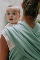 Boba Baby Wrap Carrier – Original Baby Sling Carrier for Newborns (7–35 lbs), Soft, Secure, Hands-Free & Ergonomic, Ideal for Comfortable Bonding, New Parents (Sage Green) by TinyTreasures Baby Boutique