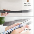 Roving Cove HeftyFit Edge Protector for Baby Proofing (12ft Large Edge Only), Heavy-Duty Soft Rubber Foam Furniture Edge Bumper Guard, Desk Edge Cushion, Wall Corner Covers, 3M Adhesive, Onyx Black by TinyTreasures Baby Boutique