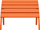 WestinTrends Dylan Outdoor Patio HDPE Adirondack Ottoman Footrest, Orange by CozyNest Decor