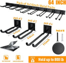 TORACK Tool Storage Rack, Heavy Duty Steel Garage Wall Mount Garden Tool Organizer for Ladders, Chairs, Shovels, Broom, Power tools (8-Pack 5.7"-11" Mixed Hooks, up to 800 lbs) by GreenHaven Gardens