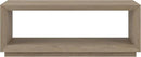 Henn&Hart 48" Rectangular Coffee Table with Open Storage Shelf for Living Room, Family Room, or Office, Antiqued Gray Oak by CozyNest Decor