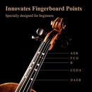 Eastar 4/4 Full Size Violin Set Matte Fiddle for Beginners Adults with Hard Case, Rosin, Shoulder Rest, Bow, Tuner and Extra Strings (Imprinted Finger Guide on Fingerboard), EVA-3 by TinyTreasures Baby Boutique