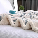 UKELER Green Flannel Sherpa Throws 60'' x 50'' New Blanket Ultra Plush Lightweight Throw Blanket Luxury Soft Warm Fuzzy Blanket Throws for Bed/Couch/Sofa/Office/Camping by CozyNest Decor