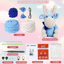 Crochet Animal Kit – 10in Adorable MOOSE, Amigurumi Crochet Kit For Intermediate Advanced level, Kids Knitting Kit with Detailed Videos Tutorials, Yarn, Crochet Hook, Best Gift For Crochet Lovers by TinyTreasures Baby Boutique