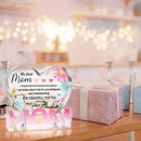 Mothers Day Gifts Best Mom Gifts -Gifts for Mom from Daughter Son - Best Mom Ever Gifts Unique Mother Birthday Acrylic Heart-Shaped Plaque Desk Decorations Present for Mom Christmas Anniversary by CozyNest Decor