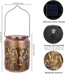 2 Pack Butterfly Solar Lanterns Outdoor Waterproof,Birthday Gifts for Women Mom,Hanging Solar Lights Outdoor LED 6.9" Metal Butterfly Decorative Lanterns for Patio,Pathway,Yard,Garden Decor by GreenHaven Gardens