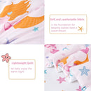 PERFEMET Toddler Bedding Sets Girls 4 Pieces Pink Mermaid Toddler Bed in A Bag Soft Reversible Blush Toddler Bed Set Include Comforter, Flat Sheet, Fitted Sheet, Pillowcase by TinyTreasures Baby Boutique