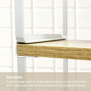Mitus Shelf Organizer and Storage, Tiered Wood Cabinet Rack for The Kitchen Counter, Bathroom Counter, Pantry Cupboard, Office Desk Bookshelf, 16" Wide Natural and White (Large) by CozyNest Decor