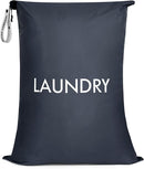 MissBoy Laundry Bag, Nylon Dirty Clothes Storage Bag, Splash-proof Travel Camping Laundry Bags with Zip, Lightweight Foldable Swimming Dry Wet Bag by TinyTreasures Baby Boutique
