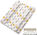 Custom Name Crib Bedding Set - Elephant Pattern, Personalized Yellow Floral Nursery Bedding 3-Piece Set– Soft Blanket, Fitted Sheet, Changing Pad Cover – for Newborns Girls Nursery Gifts by TinyTreasures Baby Boutique