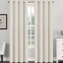 H.VERSAILTEX Room Darkening Curtains for Living Room Light Reducing Thermal Insulated Window Treatment Panels/Drapes Grommet Top 2 Panels (Ivory - 52 x 108 Inches)