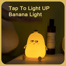 Banana Night Light for Kids, Cute Night Lamp for Room Decor, Portable Silicone Kids Lamp USB Rechargeable Nightlight, Birthday Christmas Gifts for Baby Toddlers Boys Girls by TinyTreasures Baby Boutique
