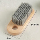 2PCS Wood Laundry Brush, Long Handle Clothing Stain Remover Scrubber, Soft Bristle for Scrubbing Out Tough on Delicate, Easy to Grip Hand Washing Clothes by CozyNest Decor