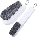 Cleaning Brush Soft Bristle Brush Laundry Scrub Brush Clothes Underwear Shoes Scrubbing Brush, Easy to Grip Household Cleaning Brushes Tool for Countertops Bathtubs (White) by CozyNest Decor