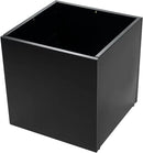 Kozyard 20'' Cube Metal Planter Steel Planter Box Black Steel Flower Pot with Saucer Partition Panel for Trees Plants Flowers Indoor Outdoor Garden Patio Deck Yard by CozyNest Decor