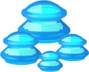 4 Pcs Cupping Therapy Professional Silicone Cupping Set,Suitable for Body Massage/Deep Myofascial Release/Pain Relief/Muscle Relaxation & More (Blue,4pcs) by CozyNest Decor