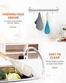 Cooking Spoon for Nonstick Cookwares, Great for Cooking and Serving Sturdy BPA-Free Matte Silicone, Wood Handle Spoon for Mixing, Scoop, and Scrape (Khaki & Turquoise, 11.4 inch) by CozyNest Decor