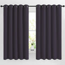 NICETOWN Blackout Bedroom Curtains 66 inches Long, Grommet Room Darkening Thermal Insulated Window Treatments for Home Office/Kids Room, Greyish Purple, 2 Panels, W66 x L66 by TinyTreasures Baby Boutique