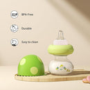 YOHKOH Newborn Glass Baby Bottles with Slow Flow Nipple for 0+ Months, Wide Neck Feeding Bottle, 2.7oz/80ml (Green, 2.7oz (Pack of 4)) by TinyTreasures Baby Boutique