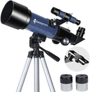 Telescopes, Telescope for Kids and Adults Beginners, 70mm Aperture 400mm Focus Length Refractor Travel Telescope with AZ Mount for Observe The Moon and Landscape (Blue) by TinyTreasures Baby Boutique