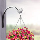 Gtongoko 2 Pack 8 Inch Plant Hangers Outdoor Metal Hanging Plant Bracket Bird Feeder Plant Hooks for Hanging Flower Basket, Wind Chimes, Solar Lanterns, Black by GreenHaven Gardens