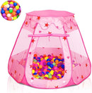 Baby Ball Pit for Toddler with 50 Balls, Kids Pop Up Play Tent for Girls, Princess Toys for Children Indoor & Outdoor Playhouse with Carry Bag by TinyTreasures Baby Boutique