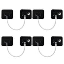 YEYA Refrigerator Lock, Baby Proof Cabinet Locks with Keys, Safety Cabinets Locks for Toddler 4 Pack by TinyTreasures Baby Boutique