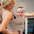 Acrabros Baby Wrap Carrier,Hands Free Baby Carrier Sling,Lightweight,Breathable,Softness,Perfect for Newborn Infants and Babies Shower Gift,Dark Cappuccino by TinyTreasures Baby Boutique
