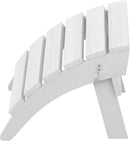 SERWALL Folding Adirondack Ottoman, White by GreenHaven Gardens